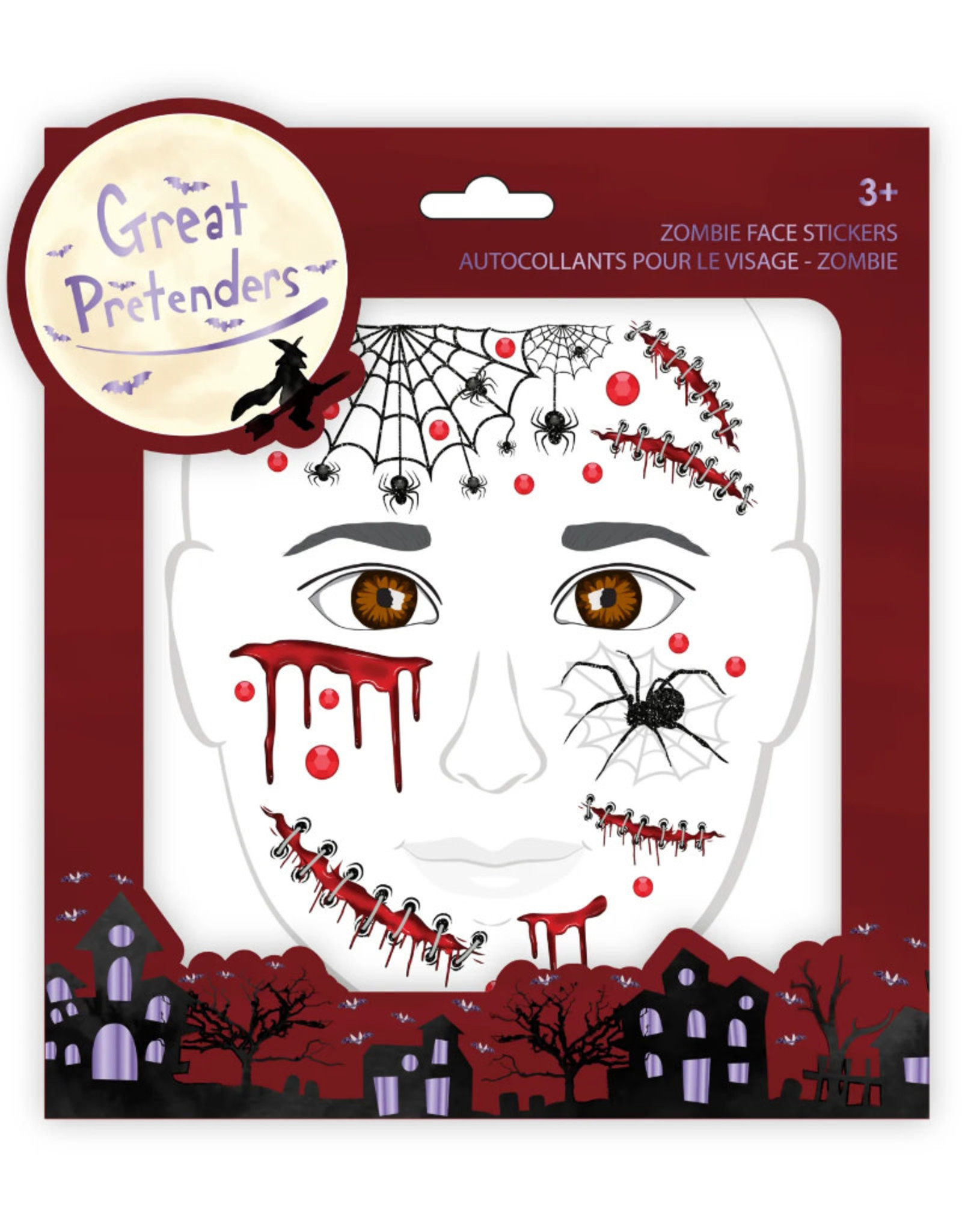Great Pretenders Zombie Face Stickers