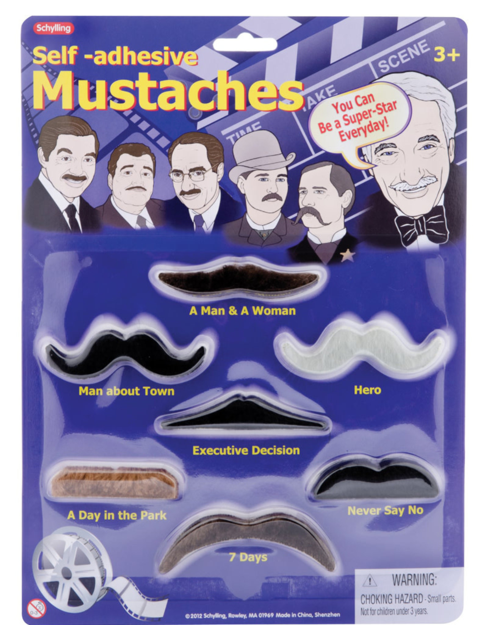 Schylling Mustaches - Self Adhesive