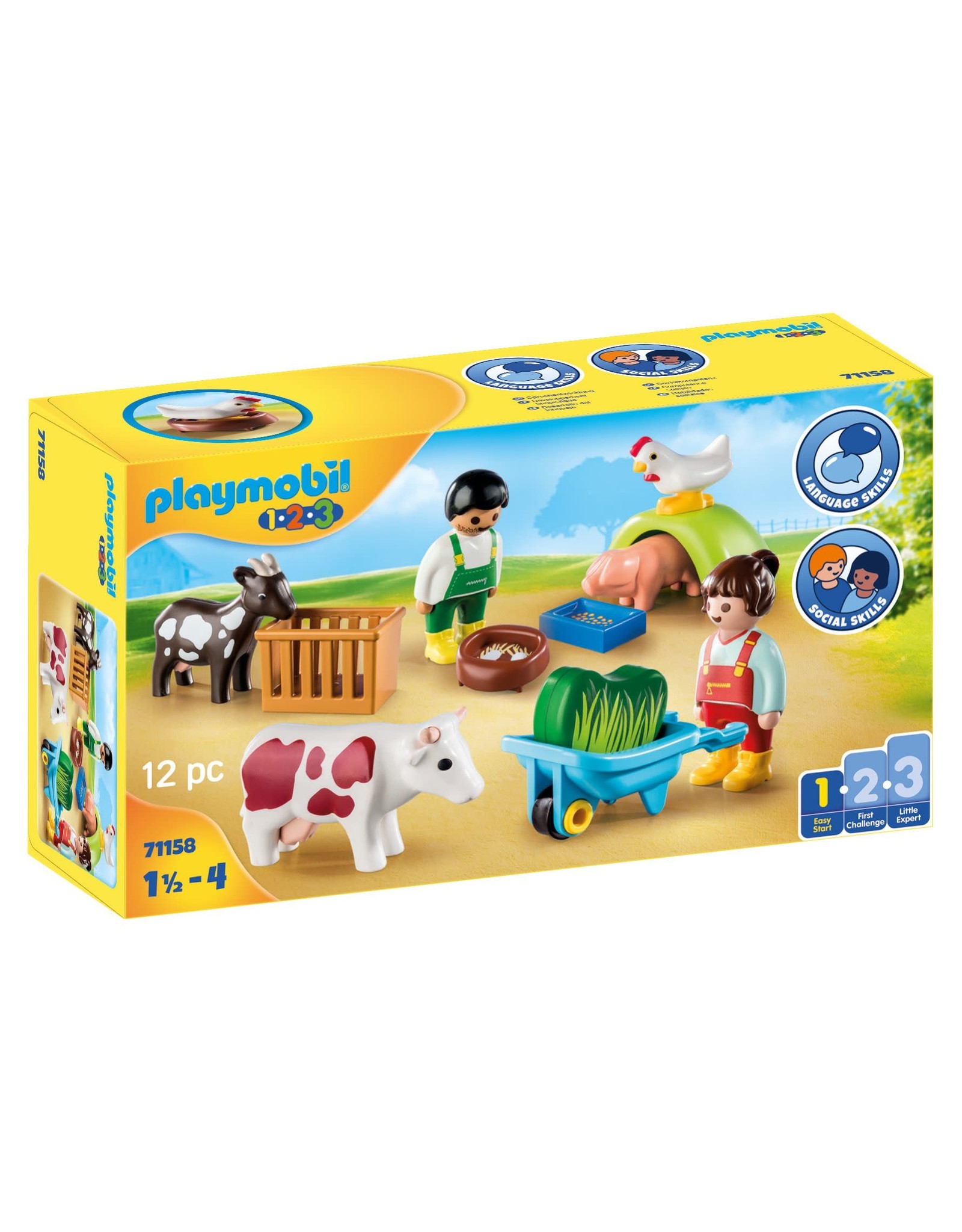 Playmobil Fun On The Farm Playmobil 1.2.3. 71158