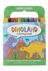 Ooly Carry Along Crayon & Colouring Book Kit-Dinoland