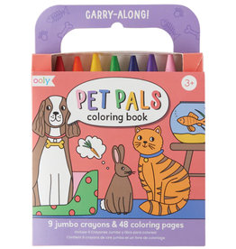 Ooly Carry Along Crayon & Colouring Book Kit-Pet Pals