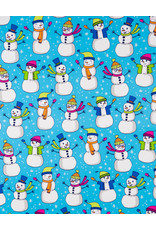 Gift Wrapping Paper Options Festive Snowpeople