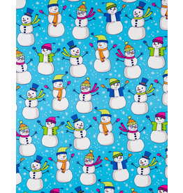 Gift Wrapping Paper Options Festive Snowpeople
