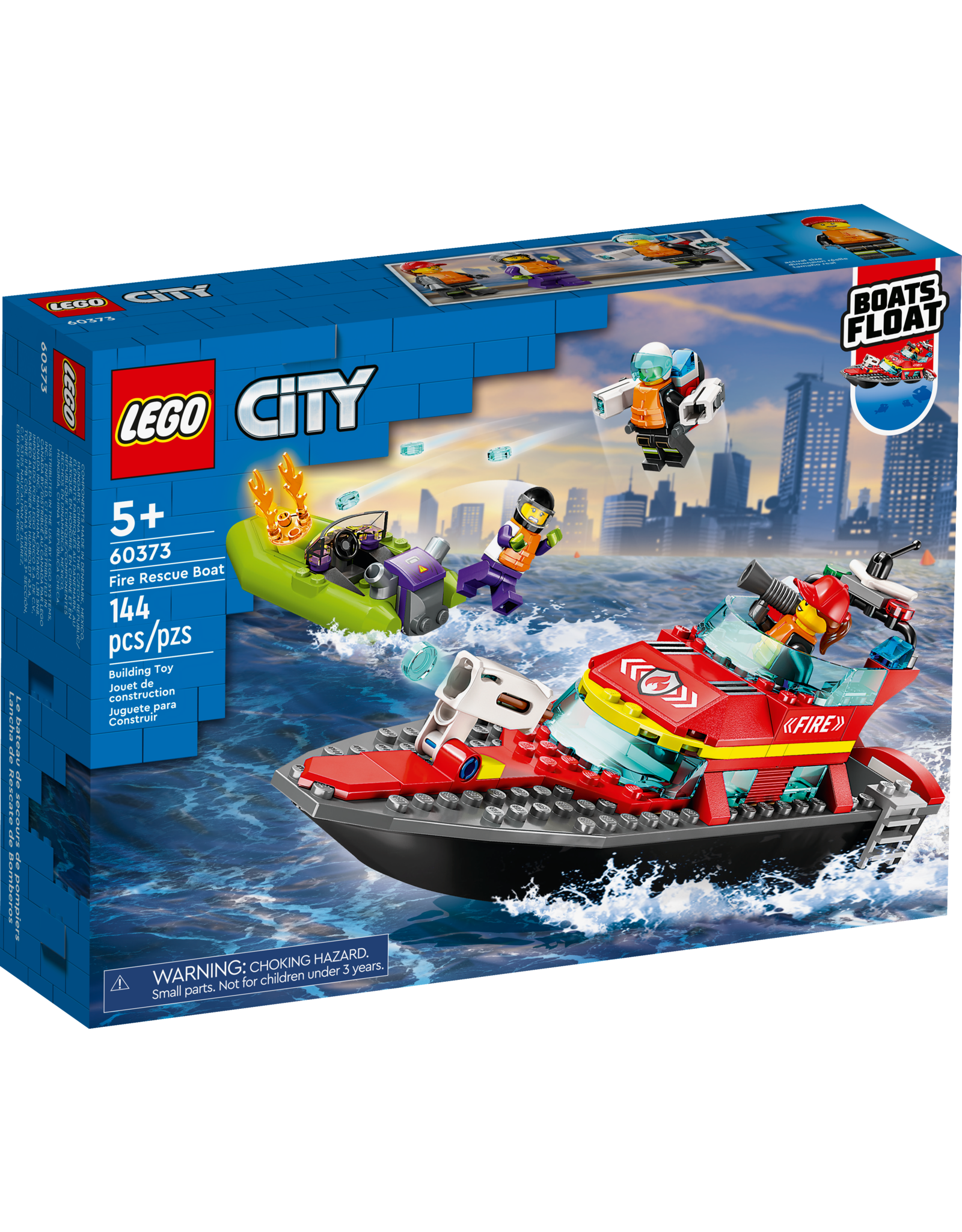 LEGO City Fire 60373 Fire Rescue Boat