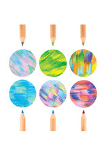 Ooly Kaleidoscope Multi-Colored Pencils  - Set of 6