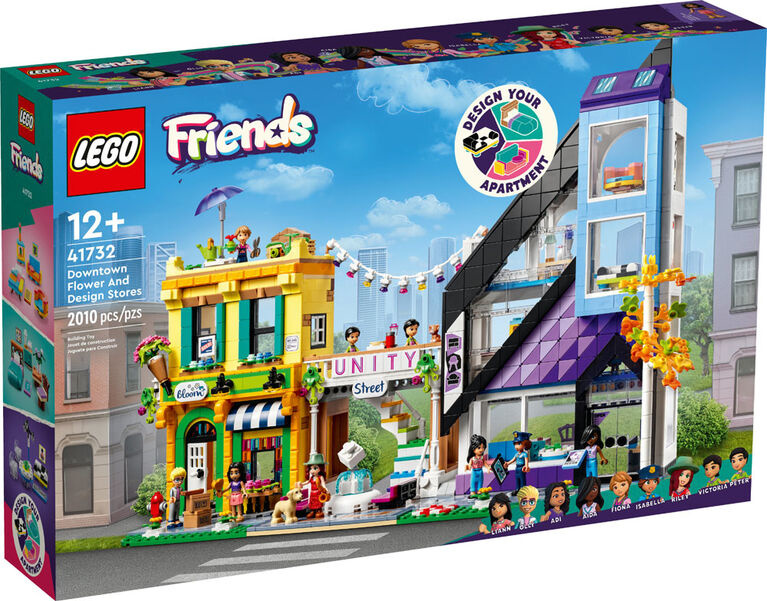 LEGO Friends 41732 Downtown Flower and Design Stores The Swag Sisters Toy Store