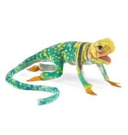 Folkmanis Puppets Mini Collared Lizard Finger Puppet