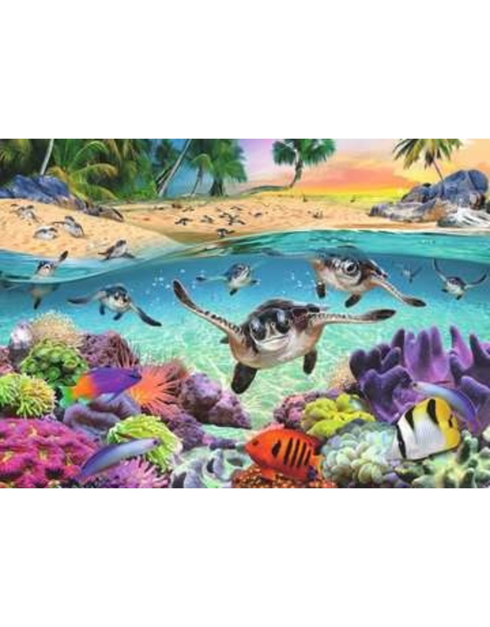 Ravensburger Race of the Baby Sea Turtles 500 Large Pieces