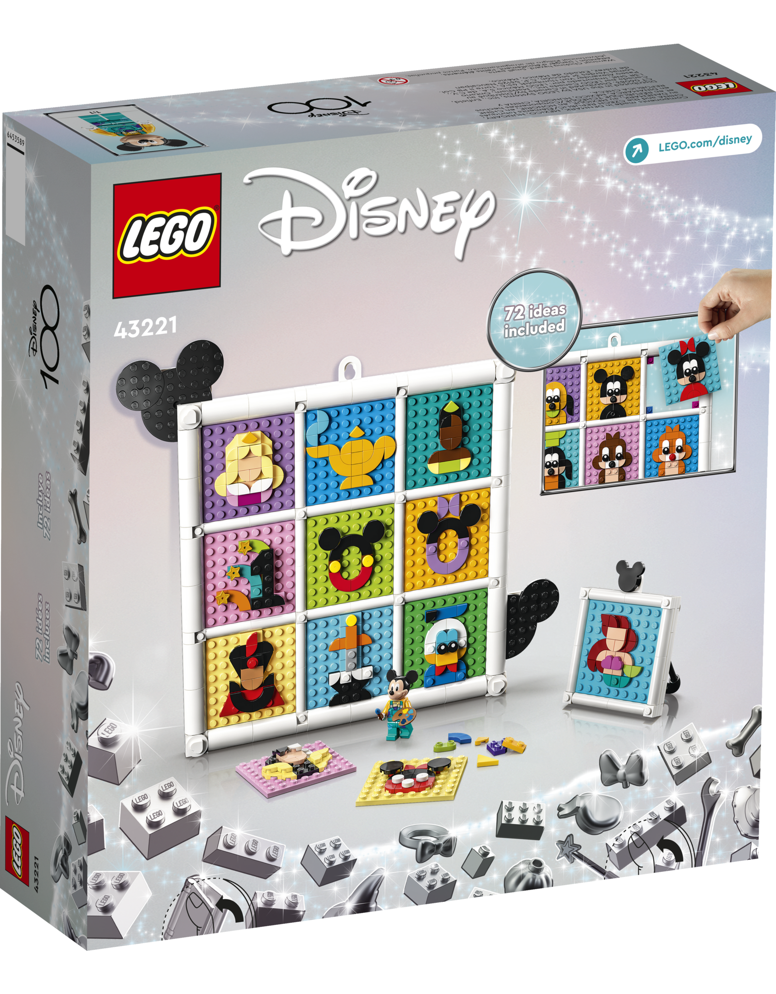 LEGO Disney 43221 100 Years of Disney Animation Icons