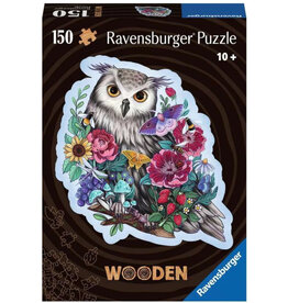 Ravensburger Mysterious Owl 150 Pc Wood Shape Puzzle