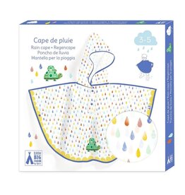 Djeco Rain Cape 3-5 Years - Turtle