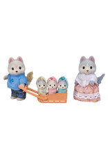 Calico Critters Husky Family
