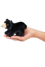 Folkmanis Puppets Mini Black Bear Finger Puppet