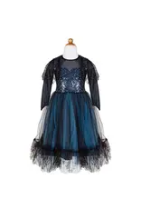 Great Pretenders Luna the Midnight Witch Dress & Head Band Size 7-8