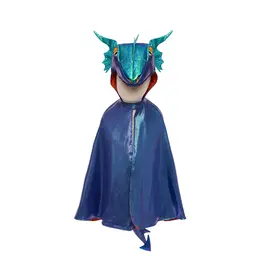 Great Pretenders Azure The Metallic Dragon Cape Size 5-6