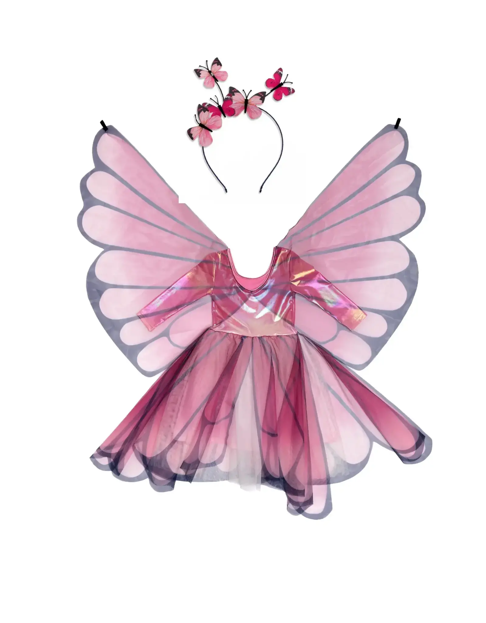 Great Pretenders Butterfly Twirl Dress with Wings  Pink Size 3-4