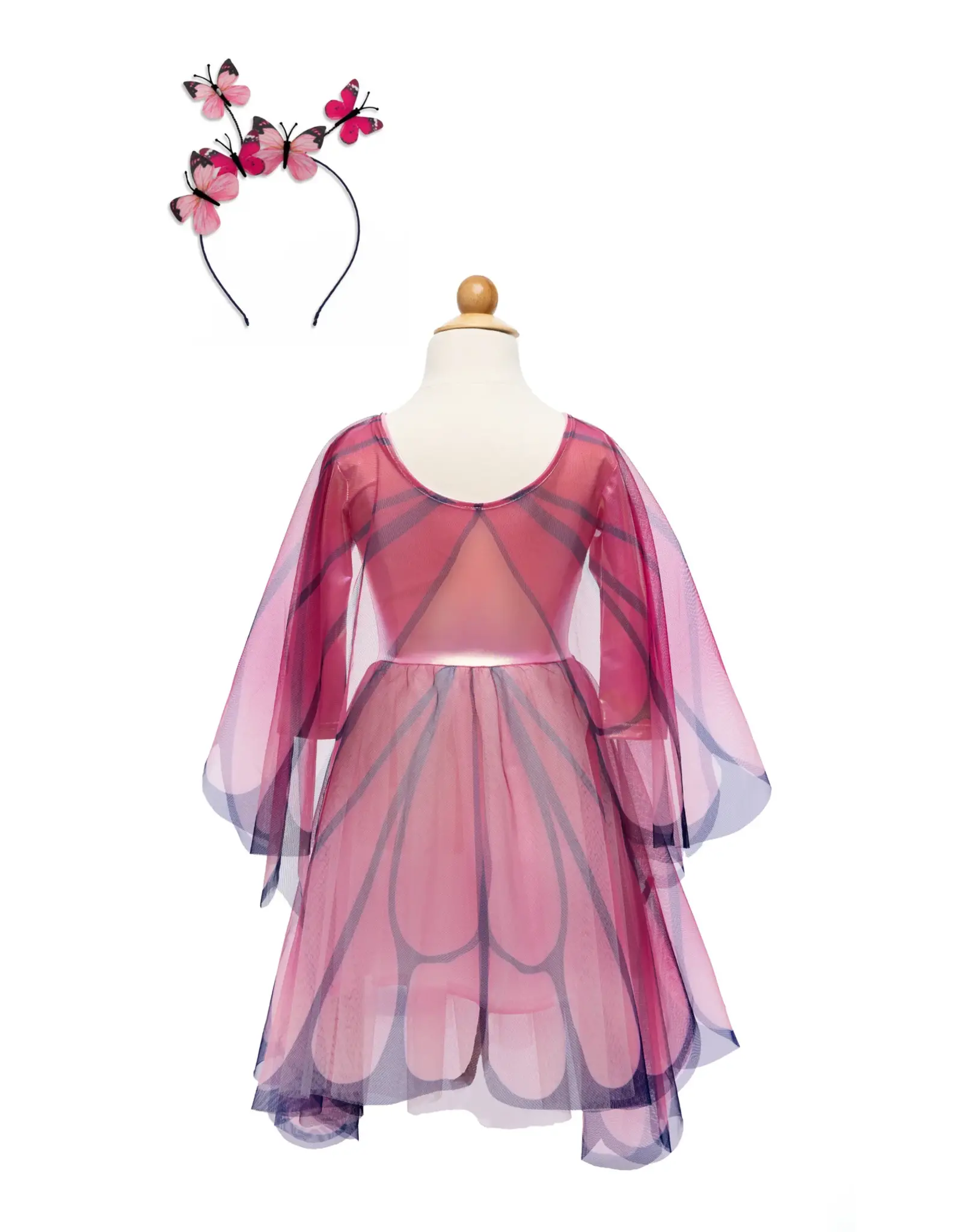 Great Pretenders Butterfly Twirl Dress with Wings  Pink Size 3-4