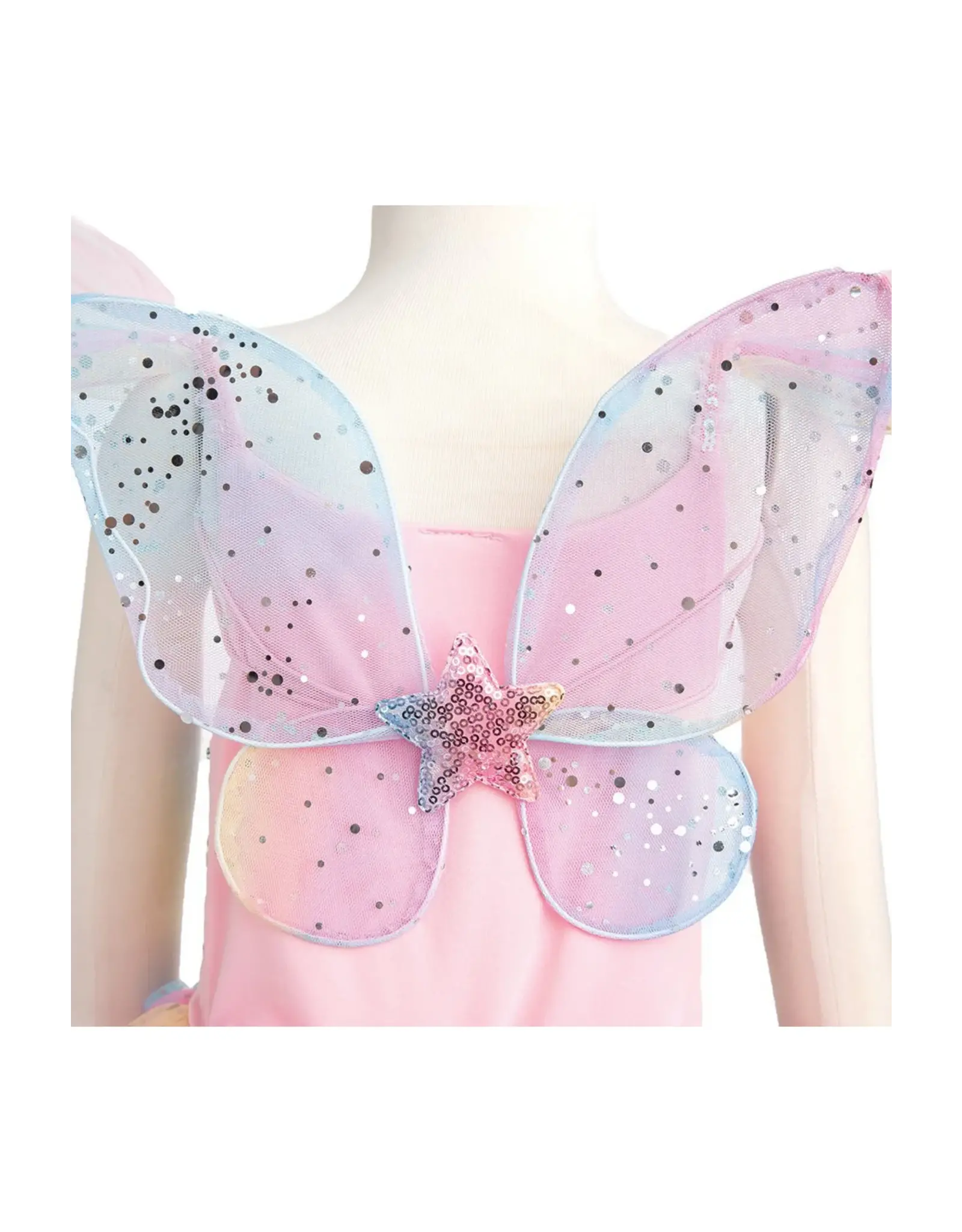 Great Pretenders Rainbow Fairy Dress & Wings Size 3-4