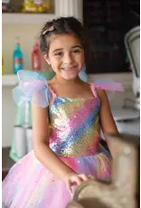 Great Pretenders Rainbow Fairy Dress & Wings Size 3-4