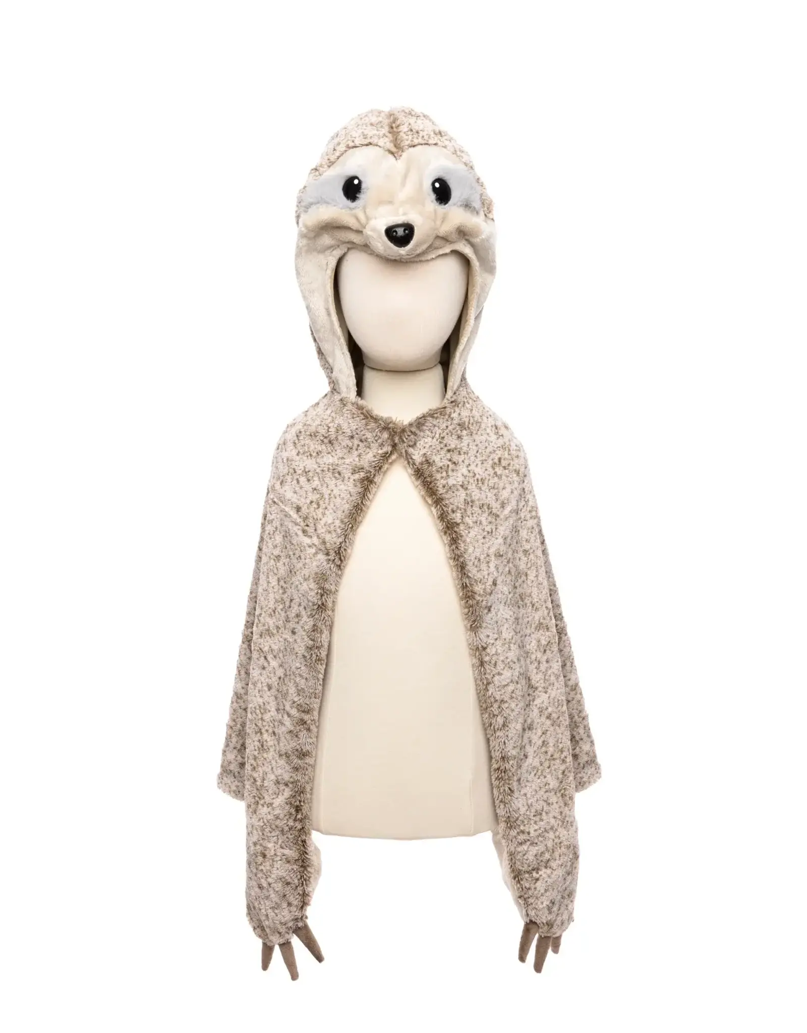 Great Pretenders Cute & Cuddly Sloth Cape Size 4-6