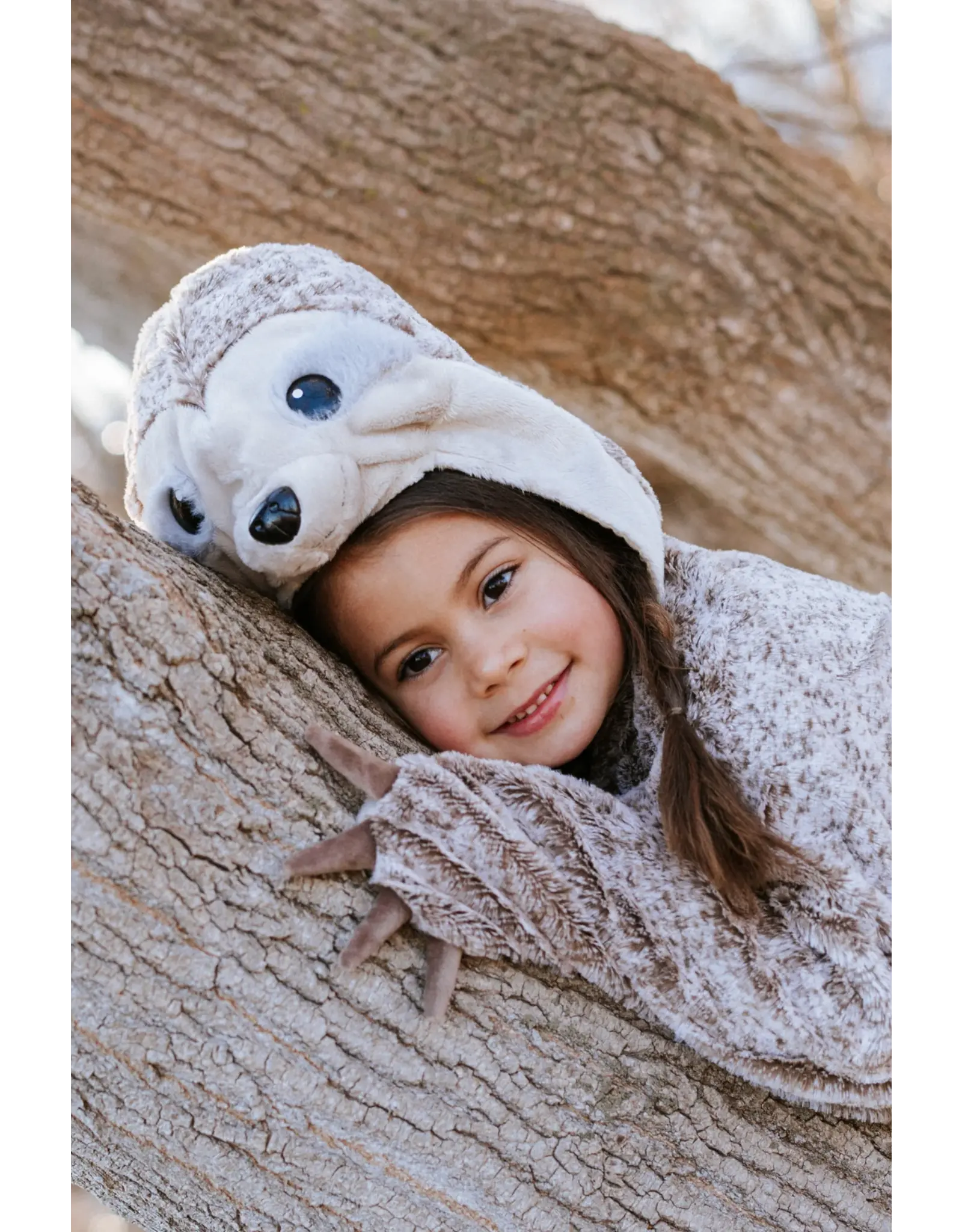 Great Pretenders Cute & Cuddly Sloth Cape Size 4-6