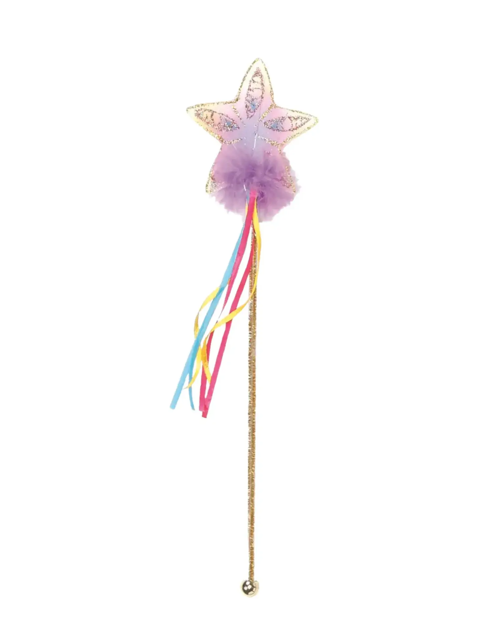 Great Pretenders Glitter Rainbow Wand Multicoloured and Gold