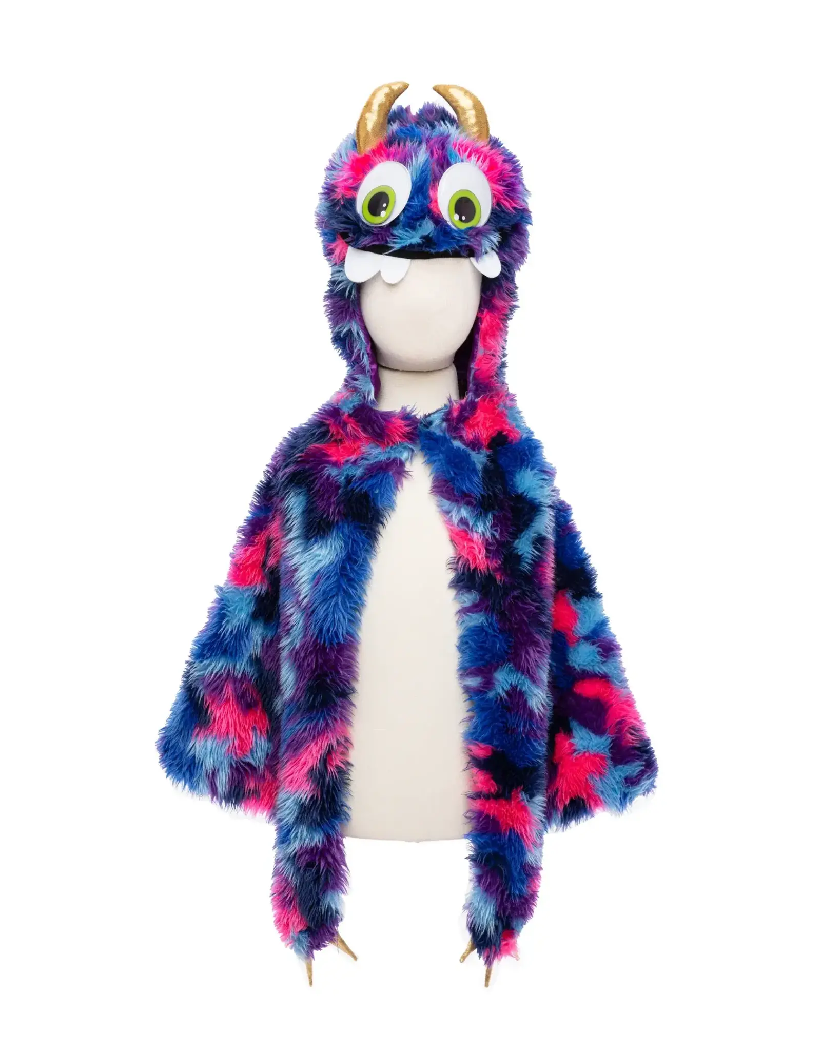 Great Pretenders Goober The Monster Cape  Blue/Purple Size 4-6