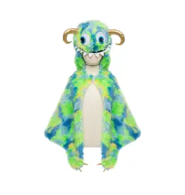 Great Pretenders Swampy The Monster Cape  Green/Blue Size 4-6