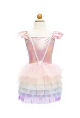 Great Pretenders Rainbow Ruffle Tutu Dress Pink/Multi Size 5-6