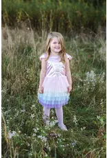 Great Pretenders Rainbow Ruffle Tutu Dress Pink/Multi Size 5-6