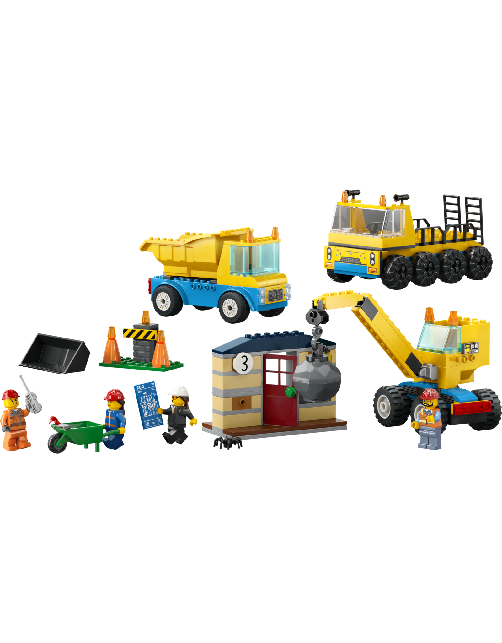 LEGO City Great Vehicles 60391 Construction Trucks and Wrecking Ball Crane