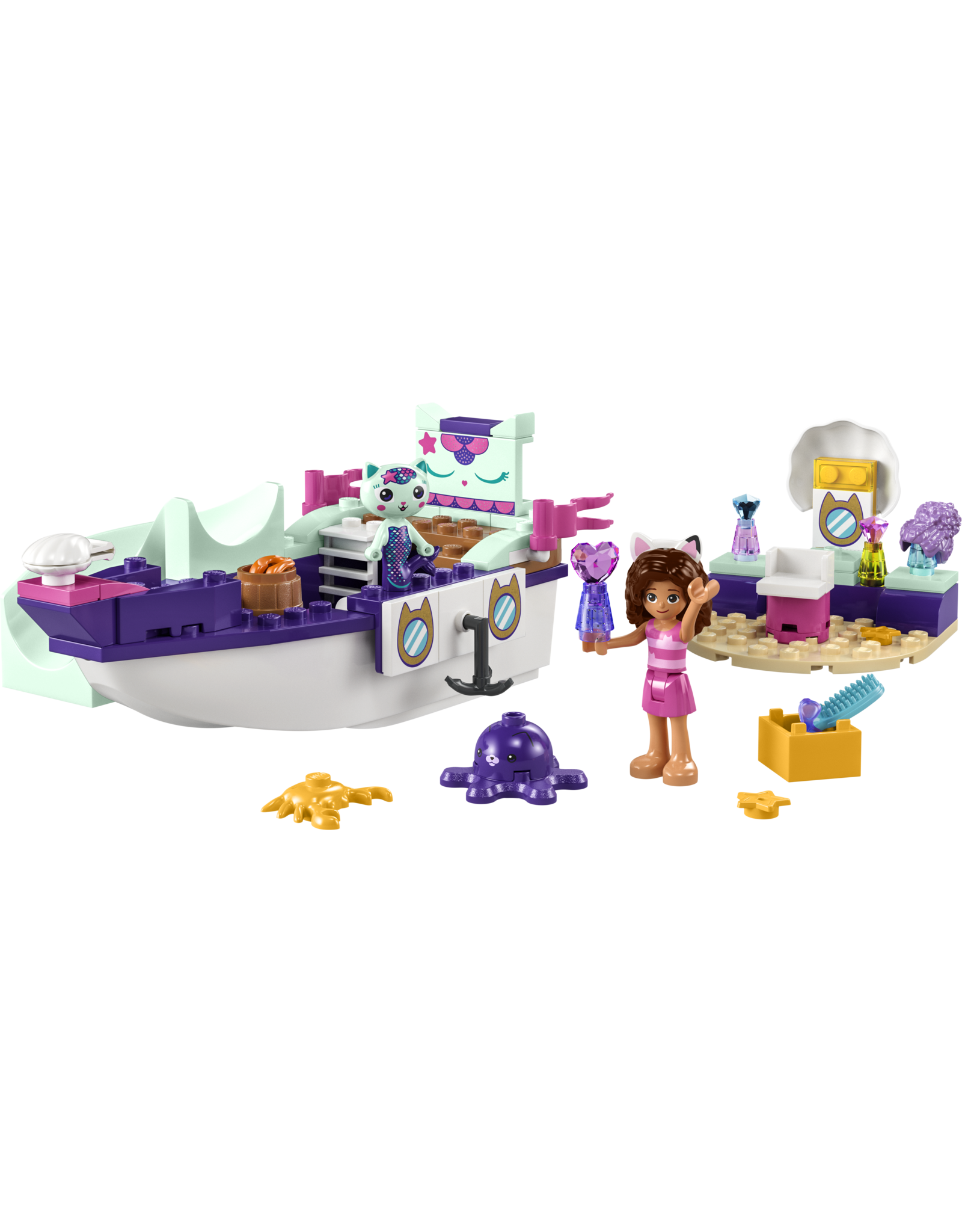 LEGO Gabby's Dollhouse 10786 Gabby & Mercat's Ship & Spa