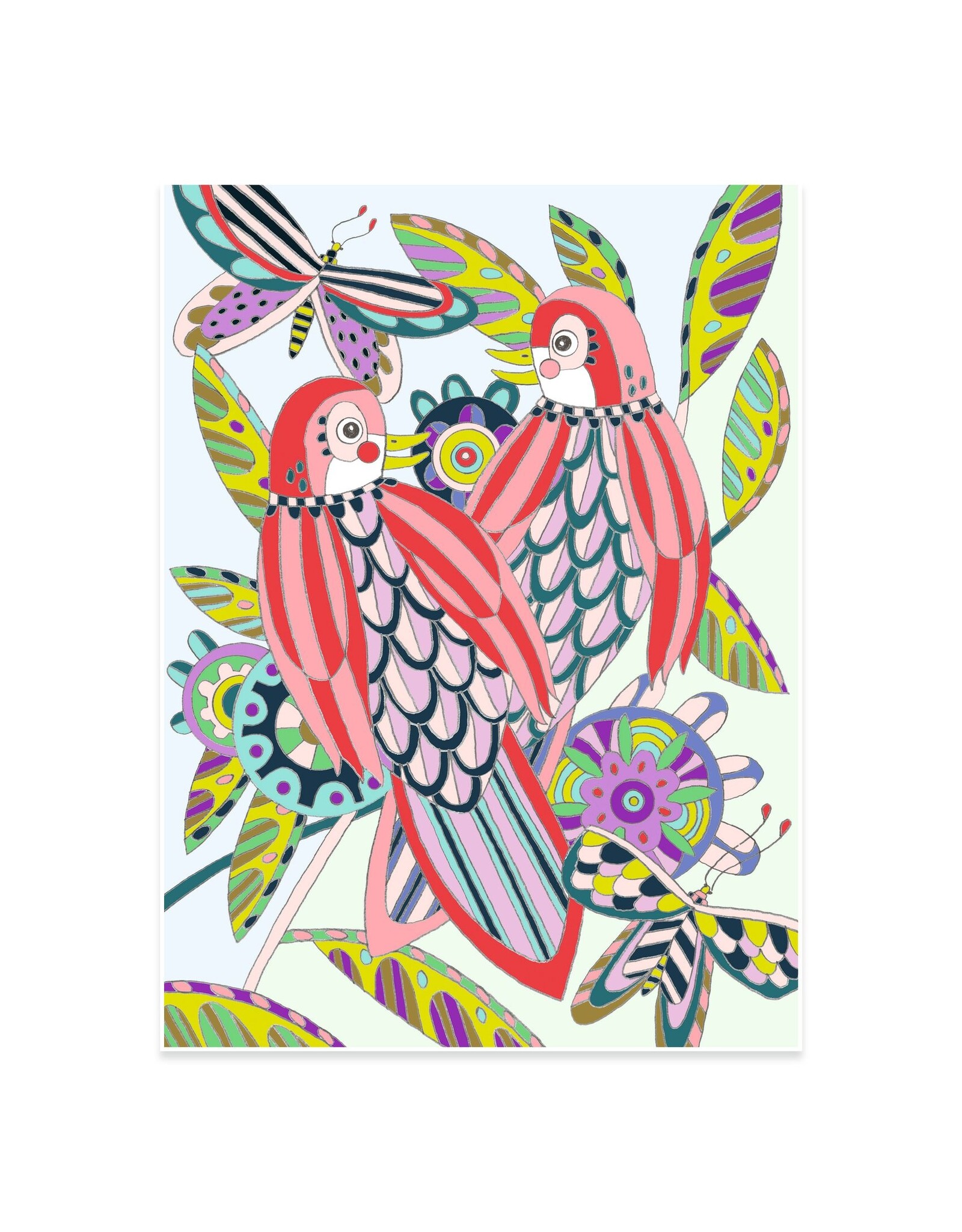 Djeco Birds Colouring Gallery