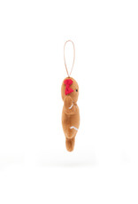 Jellycat Festive Folly Gingerbread Ruby Ornament