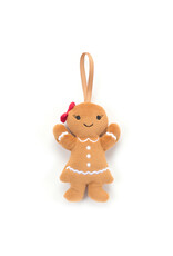 Jellycat Festive Folly Gingerbread Ruby Ornament