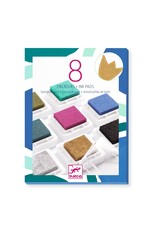 Djeco 8 Ink Pads And 1 Cleaner - Chic