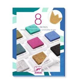 Djeco 8 Ink Pads And 1 Cleaner - Chic