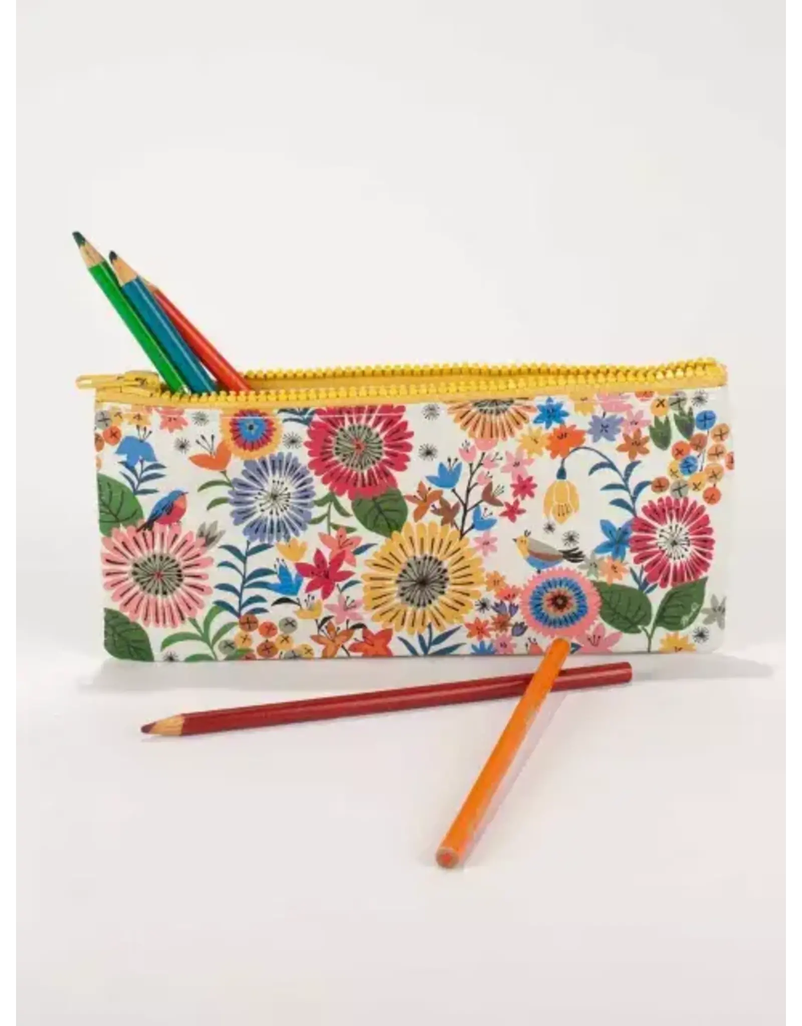 Blue Q Flower Field Pencil Case