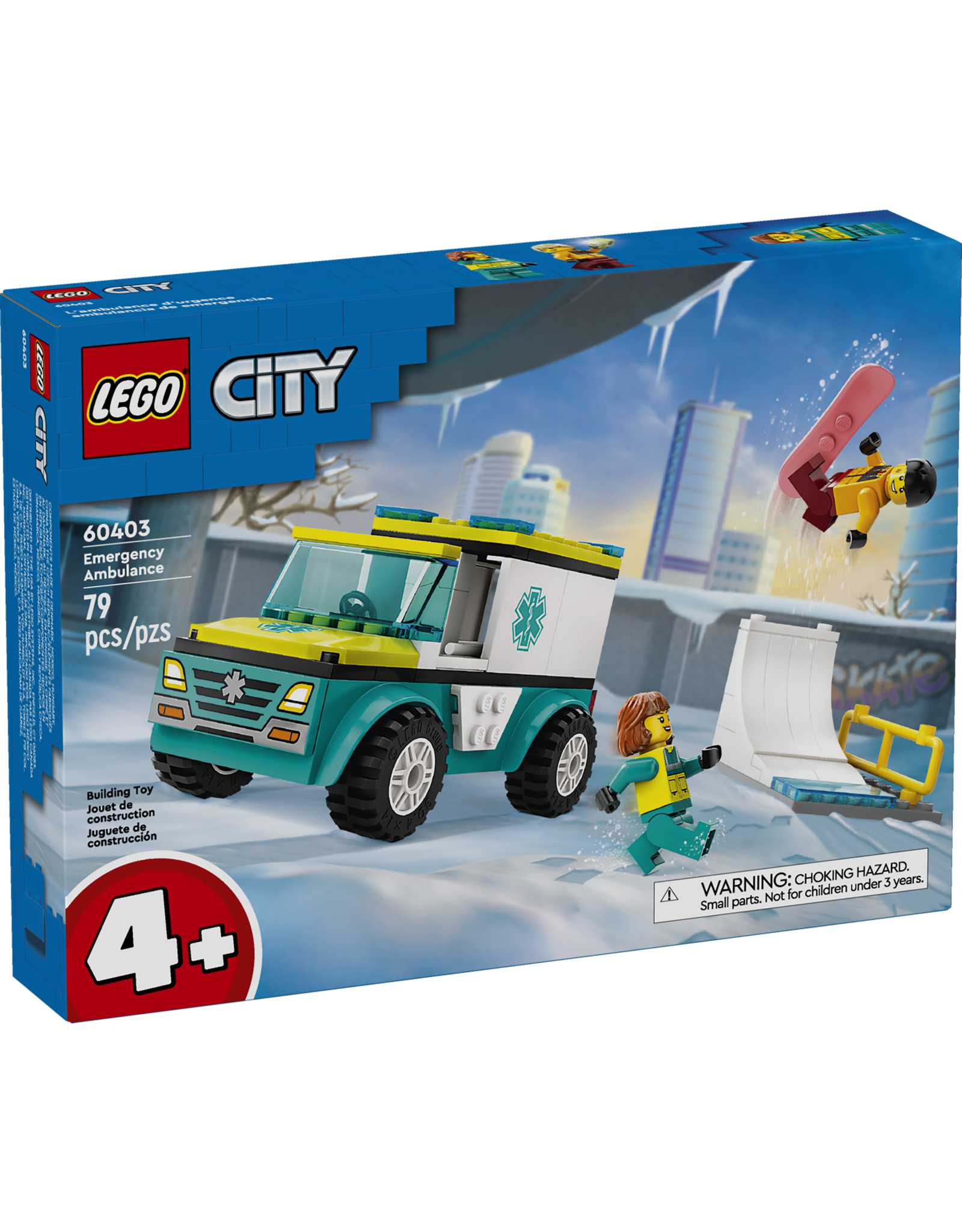 LEGO City 60403 Emergency Ambulance and Snowboarder