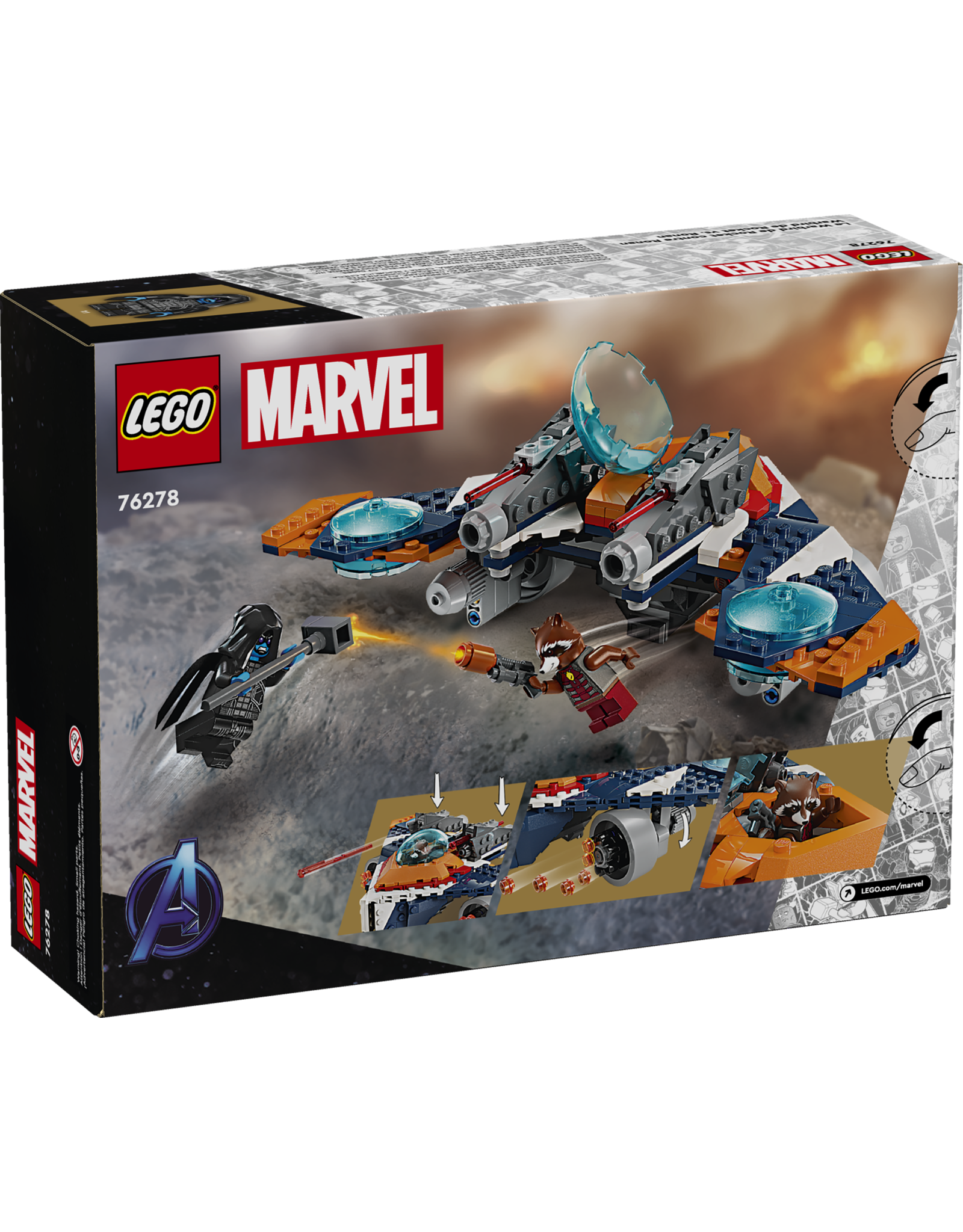 LEGO Super Heroes 76278 Rocket's Warbird vs. Ronan