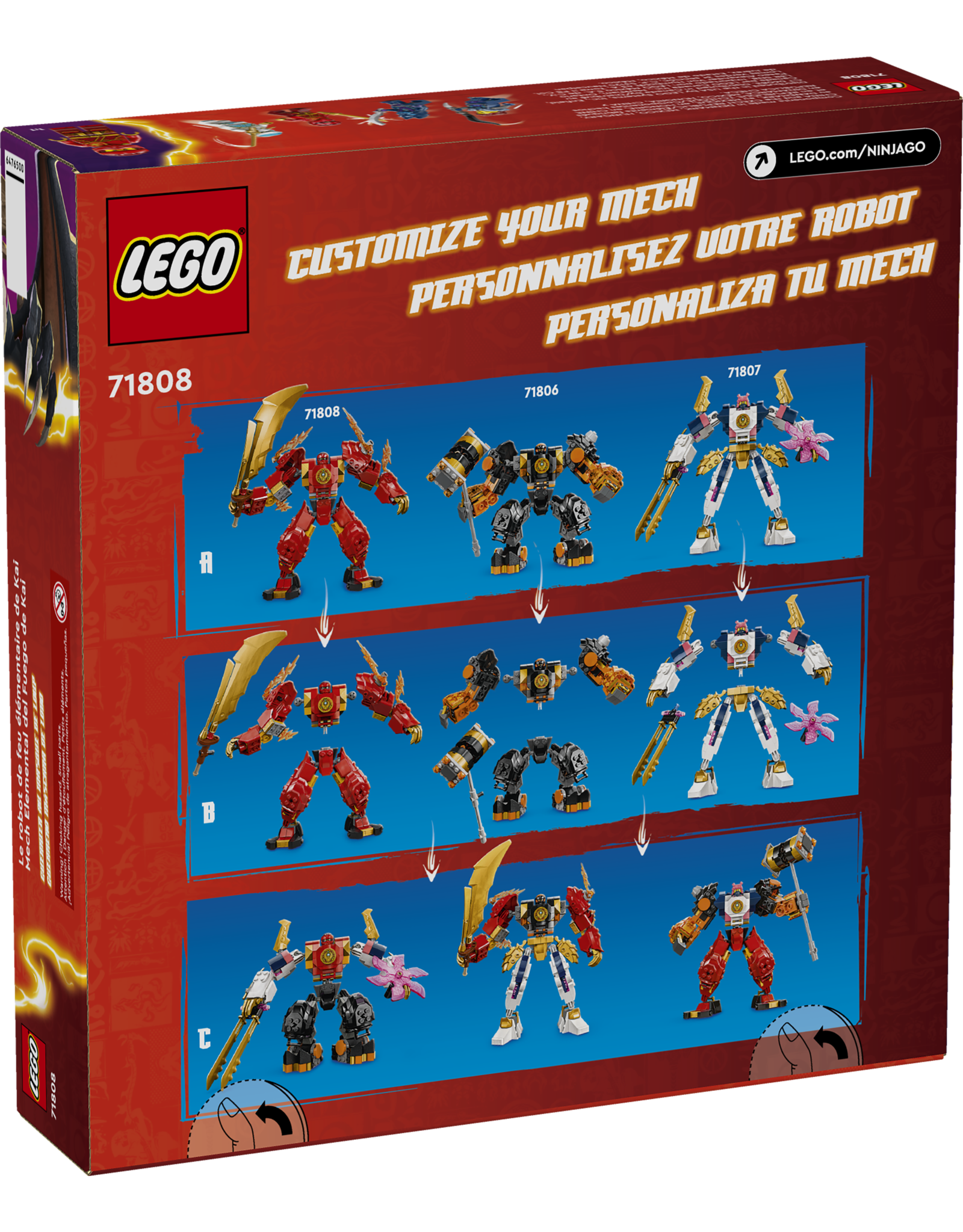 LEGO Ninjago 71808 Kai's Elemental Fire Mech