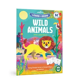 eeBoo Learn to Draw Wild Animals with Stickers