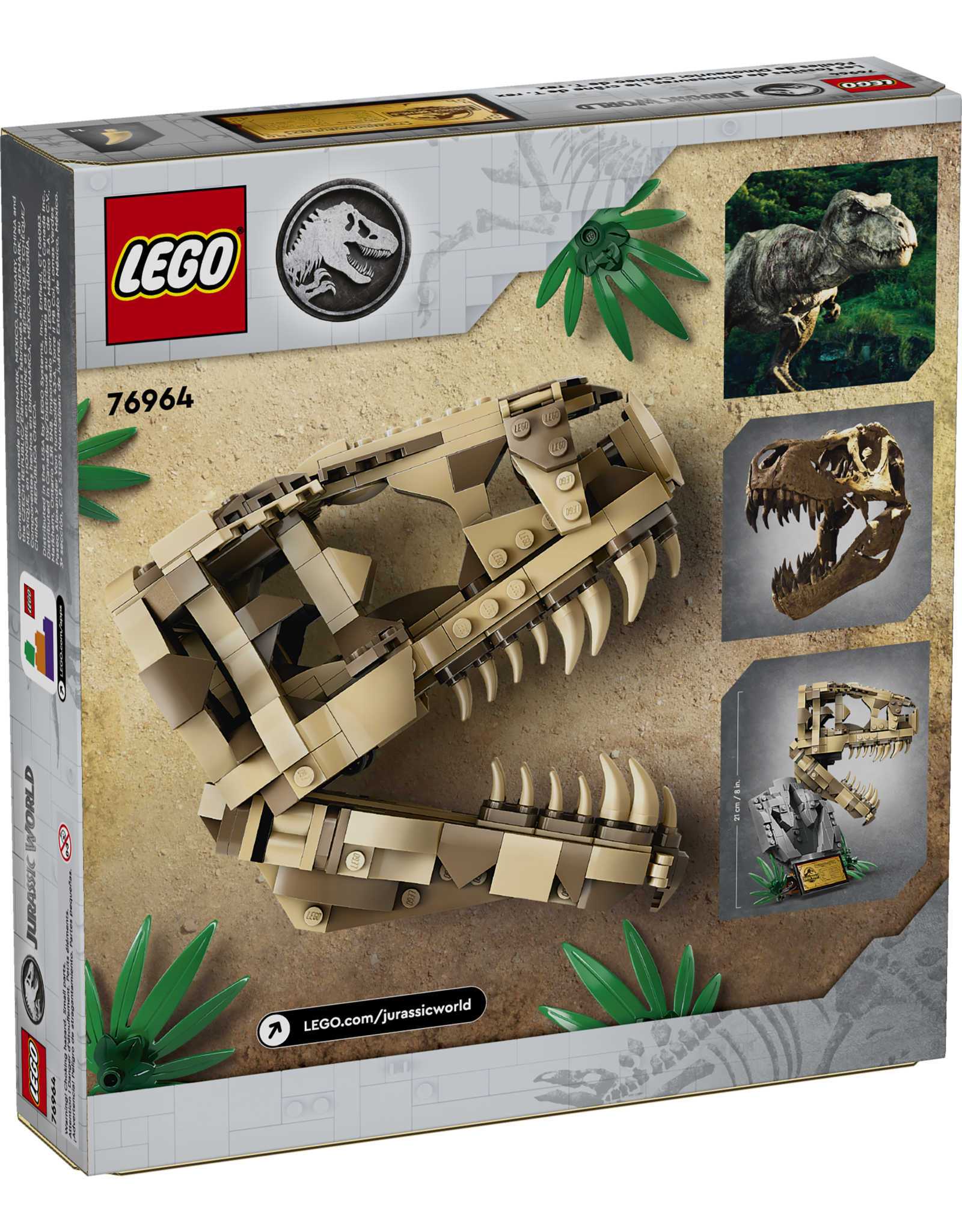 LEGO Jurassic World 76964 Dinosaur Fossils: T. Rex Skull
