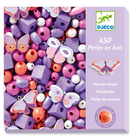 Djeco Wooden Beads - Butterflies