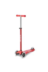 Micro Micro Maxi Deluxe LED Scooter - Red