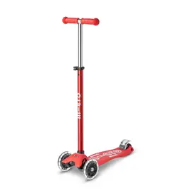 Micro Micro Maxi Deluxe LED Scooter - Red