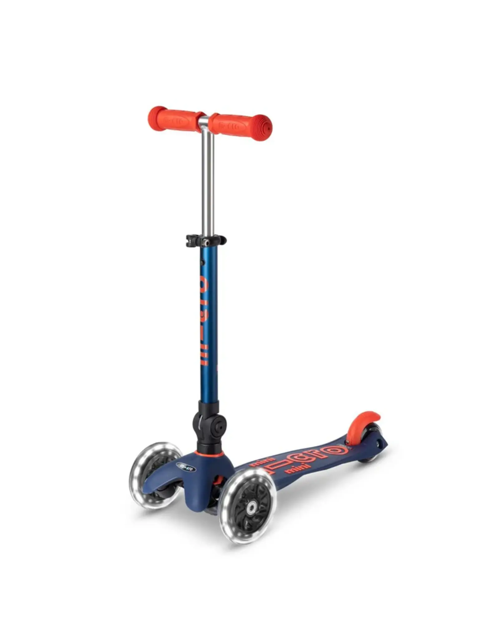 Micro Micro Mini LED Foldable Scooter - Navy Blue