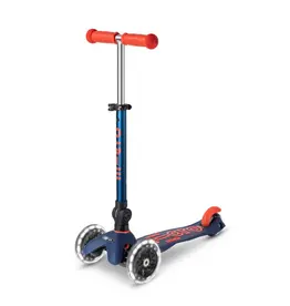 Micro Micro Mini LED Foldable Scooter - Navy Blue