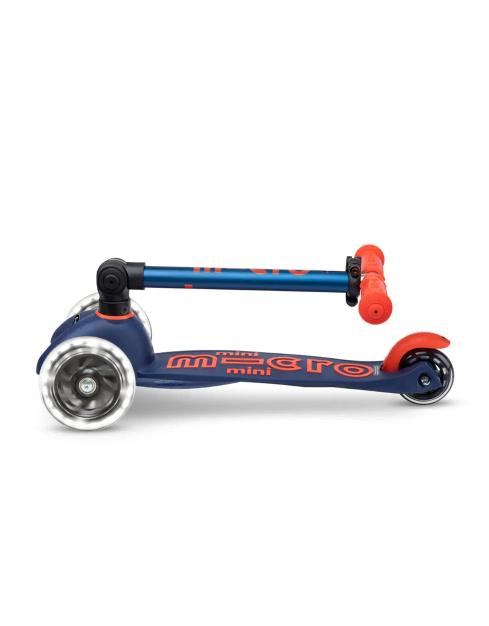 Micro Micro Mini LED Foldable Scooter - Navy Blue