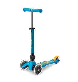 Micro Micro Mini Deluxe LED Foldable Scooter - Ocean Blue